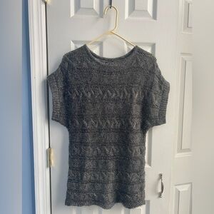 Express metallic gunmetal mohair sweater
